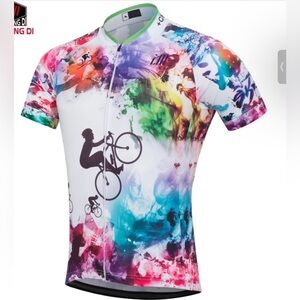 Chuang Di colorful cycling jersey Size Large